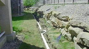 French drain design and install
